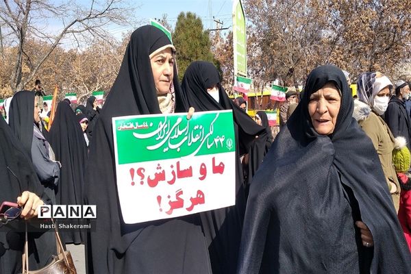 سیل جمعیت مردم شهریار در راهپیمایی ۲۲ بهمن