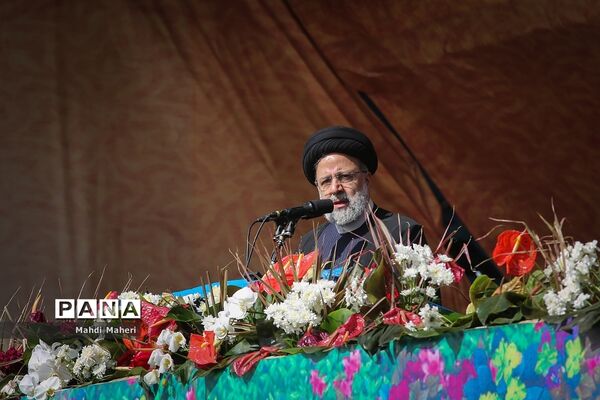 سخنرانی رئیس جمهوری در راهپیمایی ۲۲ بهمن