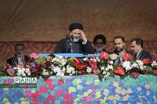 سخنرانی رئیس جمهوری در راهپیمایی ۲۲ بهمن