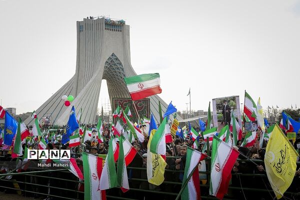 سخنرانی رئیس جمهوری در راهپیمایی ۲۲ بهمن