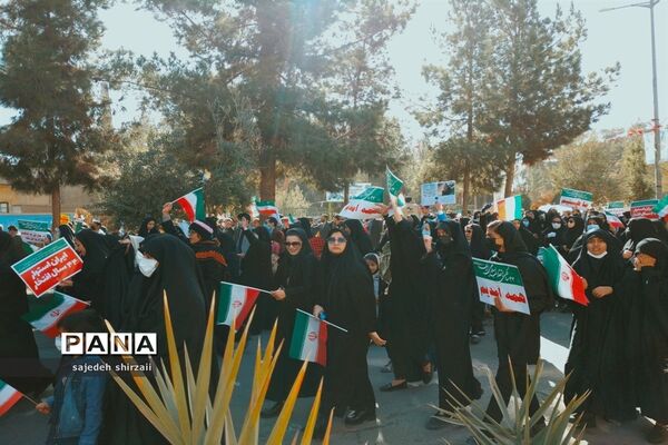 راهپیمایی 22 بهمن در زاهدان