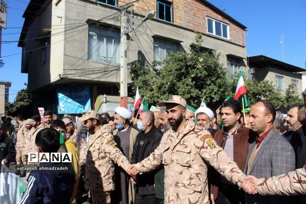راهپیمایی ۲۲ بهمن در گلوگاه