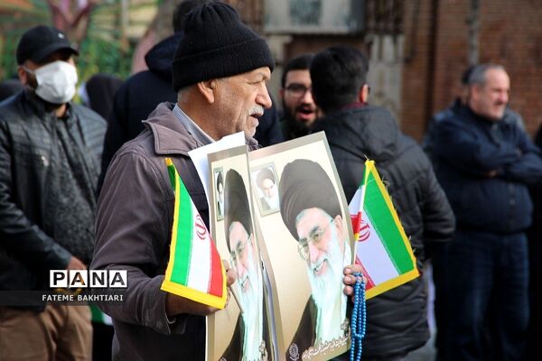 راهپیمایی باشکوه 22 بهمن در ناحیه یک شهرری