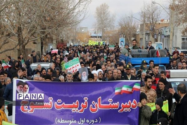 راهپیمایی۲۲بهمن در شهرستان‌های آذربایجان شرقی