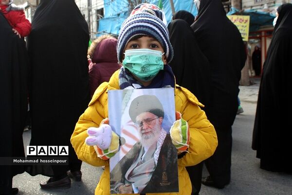 حضور پرشور مردم بهارستانی در راهپیمایی ۲۲ بهمن