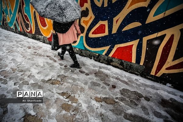 بارش برف زمستانی در تهران