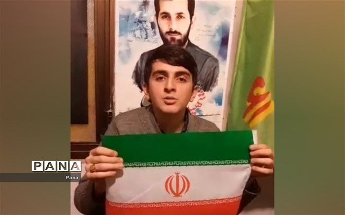 در راهپیمایی 22 بهمن شرکت می‌کنم چون آینده کشورم هستم /فیلم