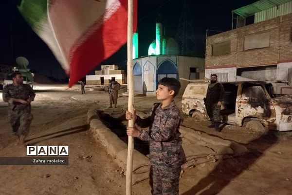 برگزاری رزمایش و نمایش حماسی در اردوگاه شهید مصطفی مسعودیان در اهواز