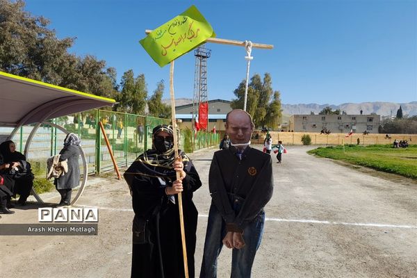 حضور دانش‌آموزان کازرونی در راهپیمایی شکوه ۴۴