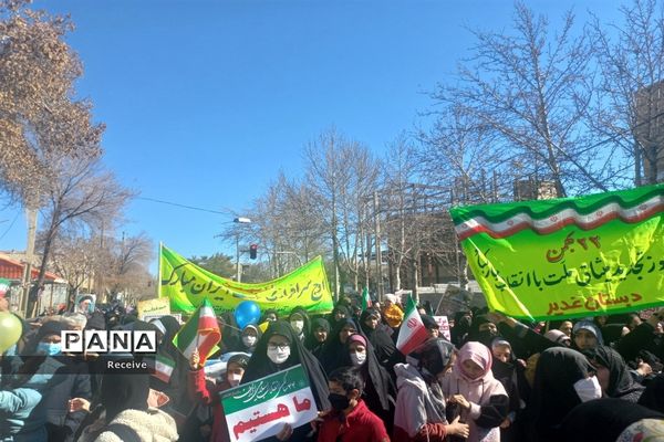 راهپیمایی باشکوه 22 بهمن در شهرستان اقلید