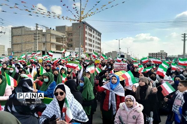تجمع پرشور ۲۲ بهمن در ملارد