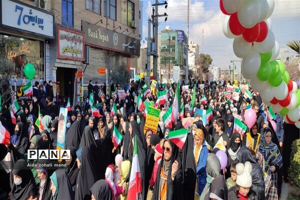 راهپیمایی با شکوه ۲۲ بهمن در شهرستان رباط‌کریم