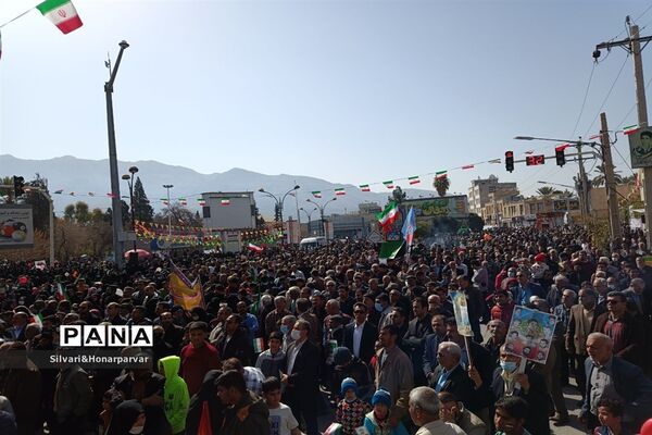 راهپیمایی باشکوه 22 بهمن در شهرستان جهرم