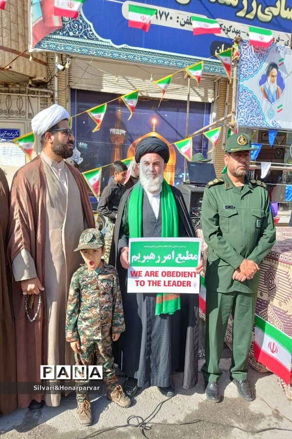 راهپیمایی باشکوه 22 بهمن در شهرستان جهرم