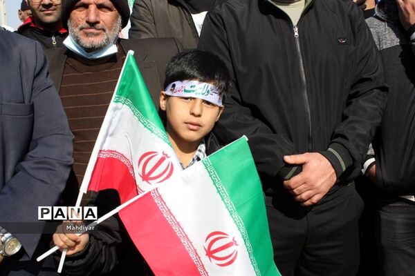 برگزاری راهپیمایی ۲۲ بهمن در شهر جوادآباد