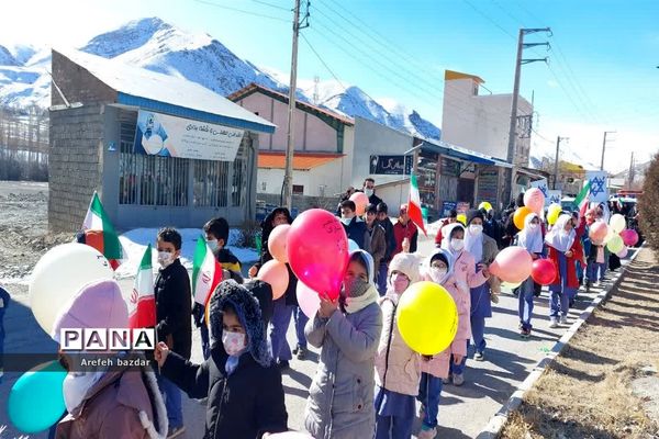 راهپیمایی ۲۲ بهمن در شهر بلده نور
