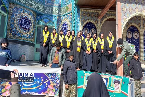 راهپیمایی ۲۲ بهمن در شهر بلده نور