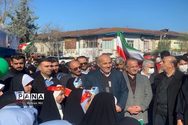 راهپیمایی 22 بهمن در گرگان