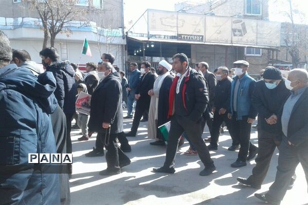 راهپیمایی یوم الله  ۲۲بهمن در فارسان