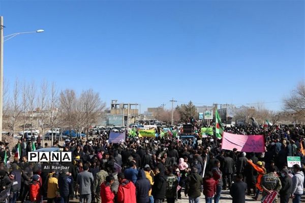 خروش حماسی مردم خرم‌بید در راهپیمایی 22 بهمن
