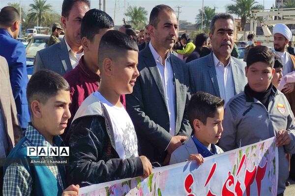 راهپیمایی ۲۲ بهمن در شهرستان کارون