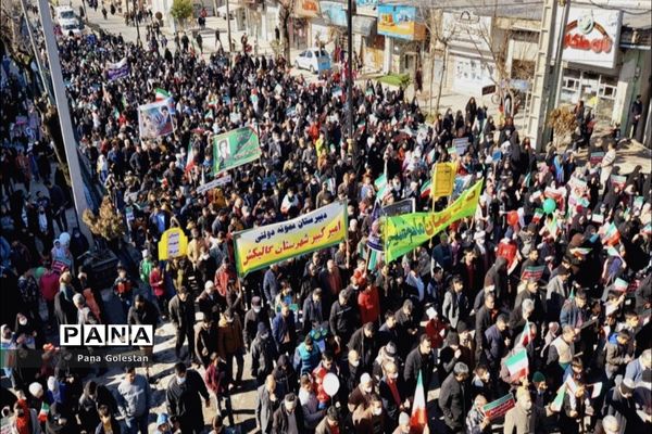 راهپیمایی بیست و دو بهمن در شهرستان گالیکش