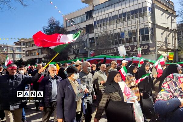 راهپیمایی 22 بهمن در شیراز