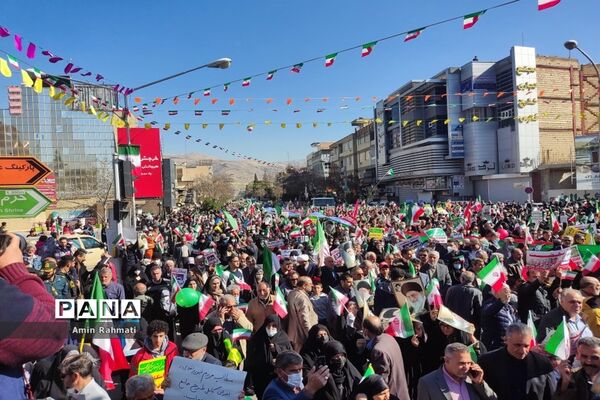 راهپیمایی 22 بهمن در شیراز