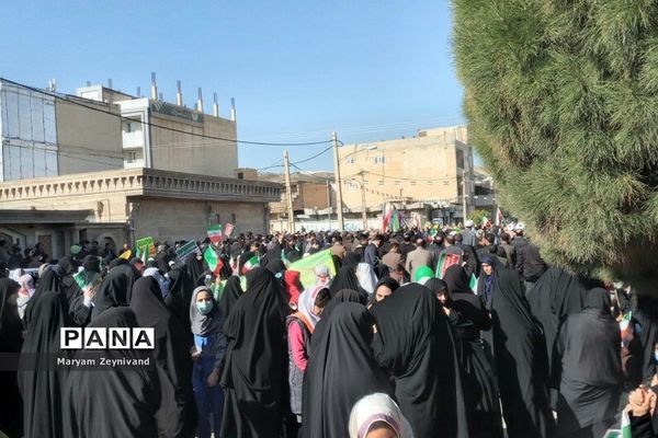 برگزاری راهپیمایی ۲۲ بهمن در دره‌شهر استان ایلام