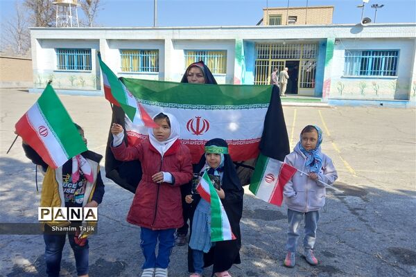 راهپیمایی ۲۲بهمن در روستای رستم آباد بخش جواد آباد