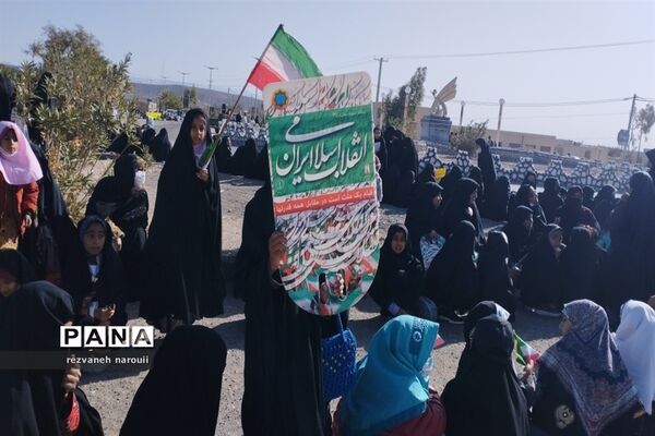 راهپیمایی 22 بهمن در بزمان