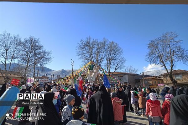 راهپیمایی 22 بهمن در شهرستان رامیان