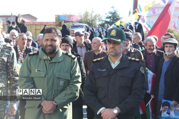 راهپیمایی ۲۲ بهمن در شهرستان میاندورود