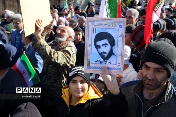راهپیمایی ۲۲ بهمن در شهرستان میاندورود