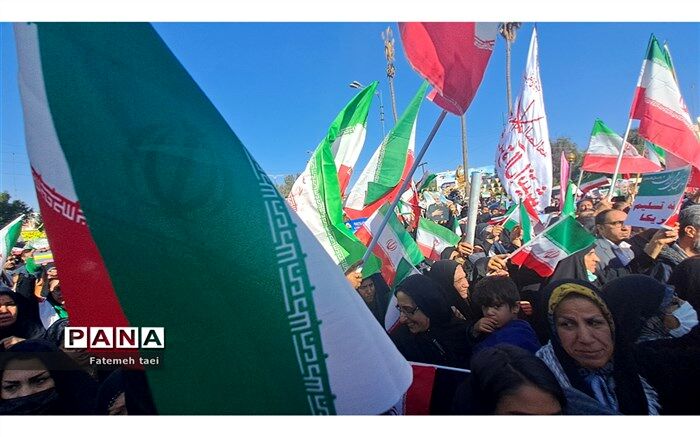 جشن چهل و چهار سالگی انقلاب اسلامی در روز ۲۲ بهمن با حضور حداکثری مردم اهواز/فیلم
