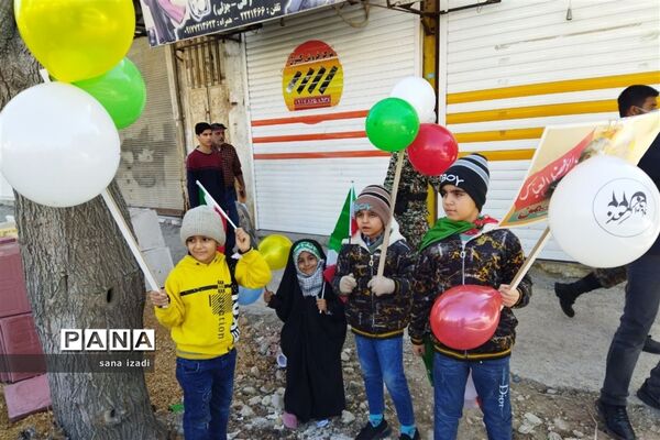 راهپیمایی 22 بهمن در کازرون