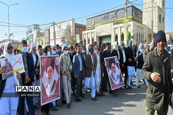 حماسه حضور مردم زهک