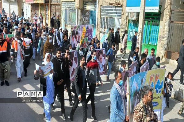 حماسه حضور مردم زهک