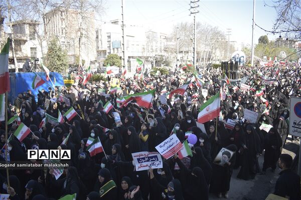راهپیمایی۲۲ بهمن در ساری