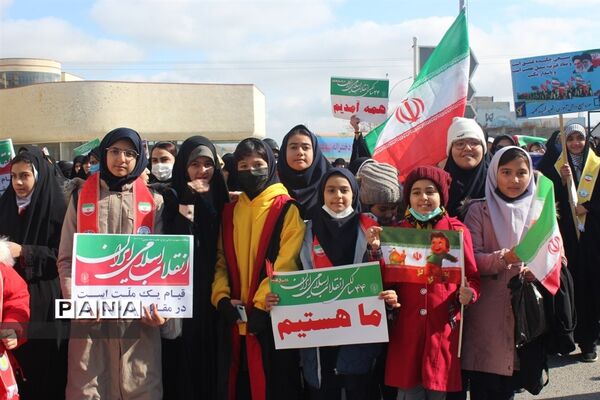 راهپیمایی یوم الله 22 بهمن ماه شهرستان گلبهار