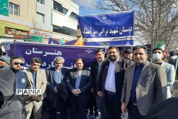 راهپیمایی یوم الله 22 بهمن ماه شهرستان گلبهار