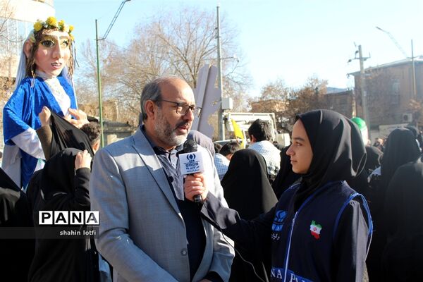 حضور پرشور خبرنگاران پانا در راهپیمایی 22 بهمن