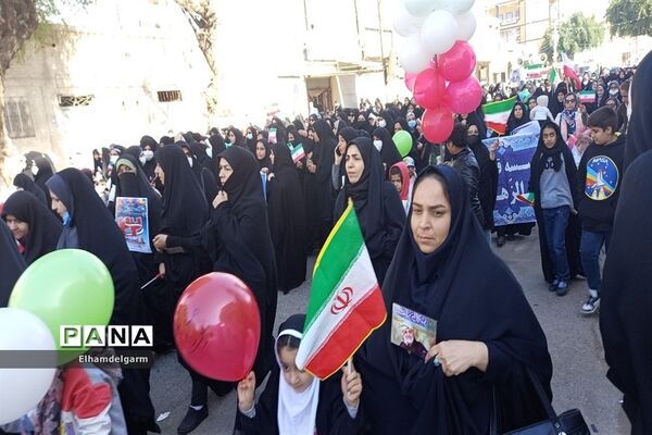 راهپیمایی ۲۲ بهمن در شوشتر