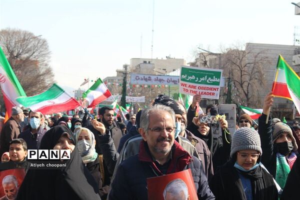 حضور حماسی مردم انقلابی در چهل و چهارمین سالگرد پیروزی انقلاب اسلامی