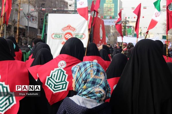 حضور مردم ولایتمدار تهران در مراسم راهپیمایی چهل و چهارمین سالگرد پیروزی انقلاب اسلامی