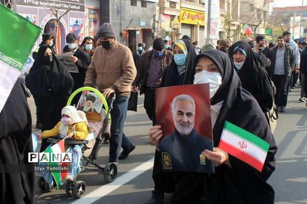 حضور مردم ولایتمدار تهران در مراسم راهپیمایی چهل و چهارمین سالگرد پیروزی انقلاب اسلامی
