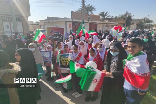 راهپیمایی ۲۲ بهمن در هندبجان