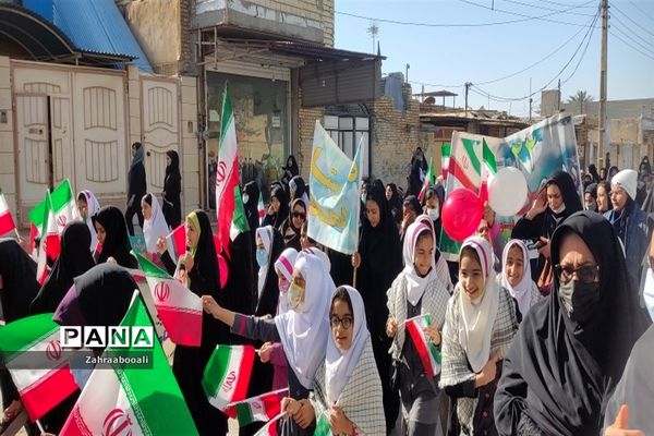 راهپیمایی ۲۲ بهمن در هندبجان