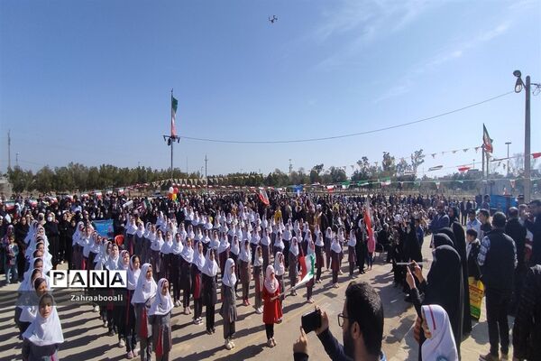 راهپیمایی ۲۲ بهمن در هندبجان