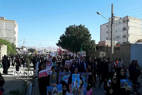 راهپیمایی ۲۲ بهمن در رامهرمز